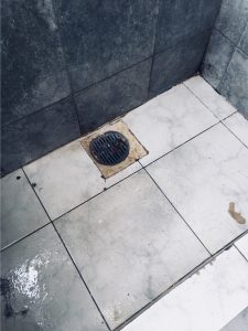 a clogged shower drain in zaanstad