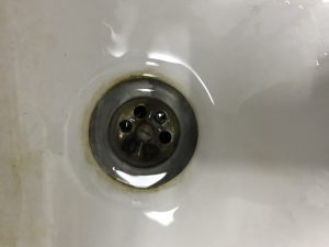 a clogged drain