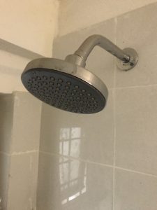 an old leaking shower head