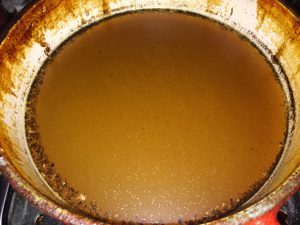 sewer is clogged by deep frying fat