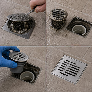 replacing a shower drain because it was clogged very often